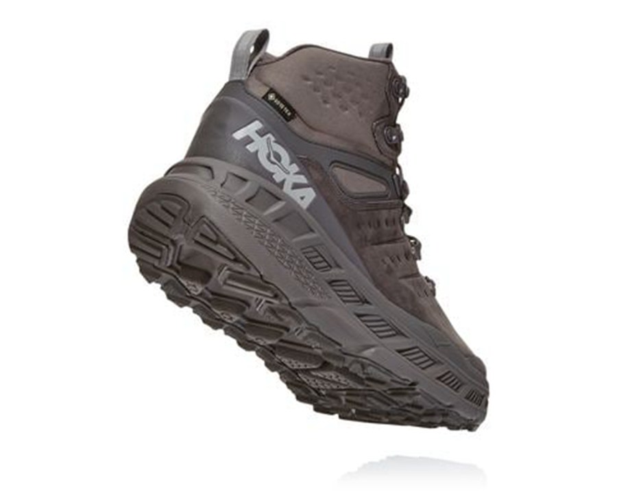 Chaussure Randonnée Hoka One One Stinson Mid Gore-Tex Homme - Marron - SNL-469703